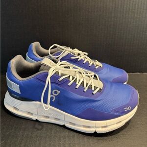 On Running Men's Purple and White Athletic Shoes